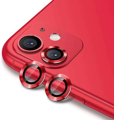 Eketi Back Camera Lens Ring Guard Protector for APPLE iPhone 11 (Red)