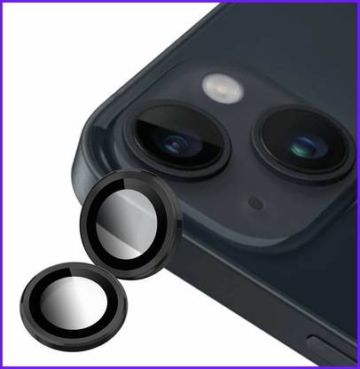 hirdesh Back Camera Lens Ring Guard Protector for APPLE iPhone 14 Plus ( Black Color)