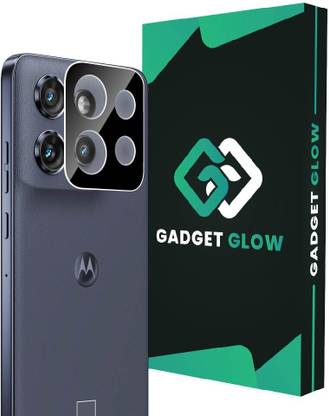 Gadget Glow Back Camera Lens Glass Protector for Motorola Edge 50 Neo 5G, Moto Edge 50 Neo 5G, Black Camera Lens
