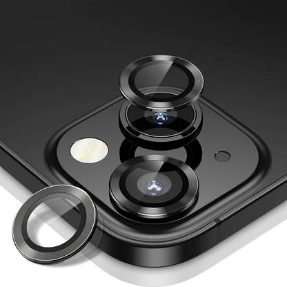 MIFKRT Back Camera Lens Glass Protector for Iphone 13 /13 Mini Black Camera Lance With Inbuilt Tempered Glass