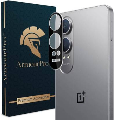 ArmourPro Back Camera Lens Glass Protector for OnePlus Nord CE 4 Lite 5G, Nord CE 4 Lite 5G, Black Camera Protector