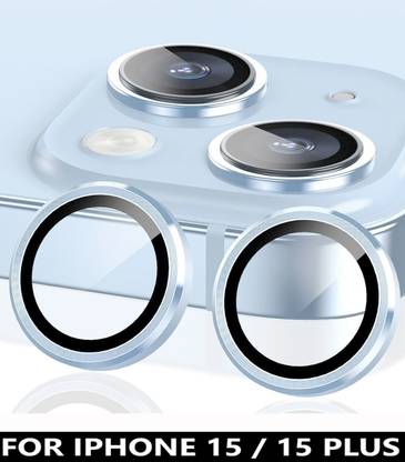 BLACK LOVIES Back Camera Lens Ring Guard Protector, Camera Lens Glass Protector for Apple iPhone 15, Apple iPhone 15 Plus