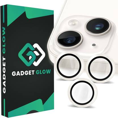 Gadget Glow Back Camera Lens Ring Guard Protector for Apple iPhone 14, Apple iPhone 14 Plus, SIlver Camera Ring