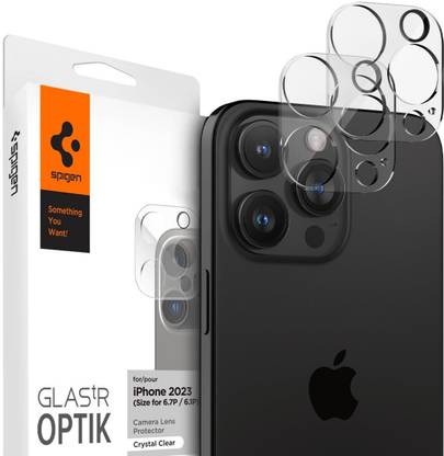 spigen Back Camera Lens Glass Protector for iPhone 15 Pro Max/15 Pro, iPhone 16 Pro / 16 Pro Max