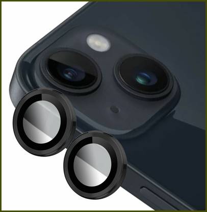 HIRDESH Back Camera Lens Ring Guard Protector for APPLE iPhone 14 Plus ( Black Color)