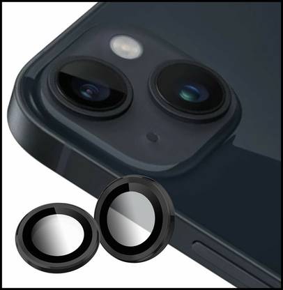 hirdesh Back Camera Lens Ring Guard Protector for APPLE iPhone 14 Plus ( Black Color)