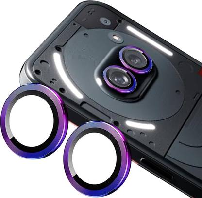 SCRENZO Back Camera Lens Ring Guard Protector for Nothing 2A,Rainbow Camera Protector For Nothing Phone 2A