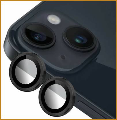 Ychroze Back Camera Lens Ring Guard Protector for APPLE iPhone 14 Plus ( Black Color)