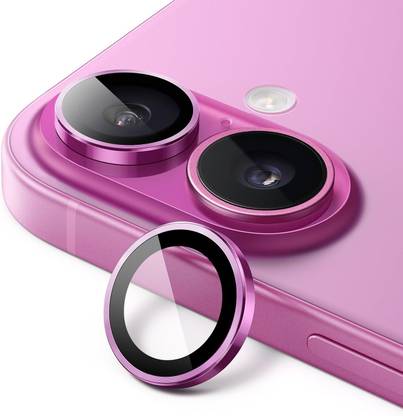 SCRENZO Back Camera Lens Ring Guard Protector for iPhone 16/ iPhone 16 Plus, AR+AF Camera Ring For iPhone 16/ 16 Plus