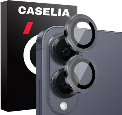 CASELIA Back Camera Lens Ring Guard Protector for Samsung Galaxy S25 Edge 5G, Black Camera Ring For Samsung S25 Edge