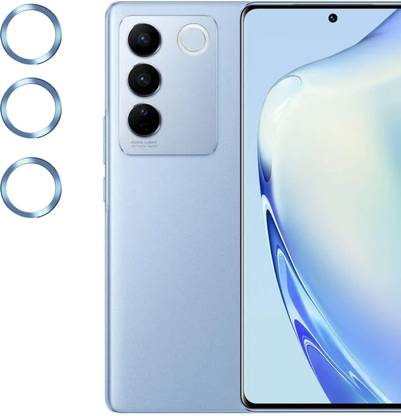 Dallao Back Camera Lens Glass Protector for Vivo V27, Vivo V27 Pro High Definition Full Coverage Camera Metal Ring