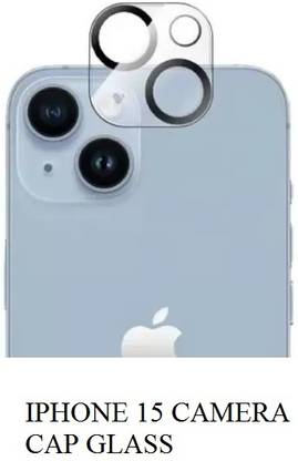 RUNEECH Back Camera Lens Glass Protector, Camera Lens Ring Guard Protector for APPLE IPHONE 15