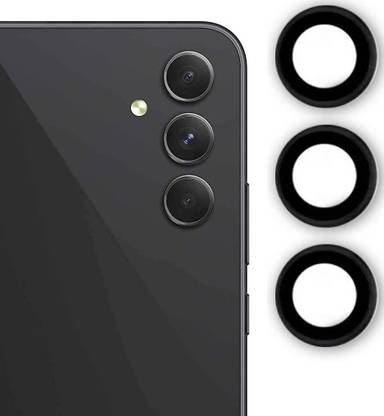 A3sprime Back Camera Lens Ring Guard Protector for Samsung Galaxy A14 5G, A15 5G, Galaxy A34 5G, A54 5G, Color - Black