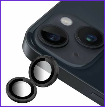 hirdesh Back Camera Lens Ring Guard Protector for APPLE iPhone 14 Plus ( Black Color)