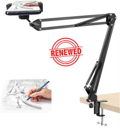 BROLAVIYA (Renewed) Overhead Metal Arm and Bracket For All Phone Mobile Holder