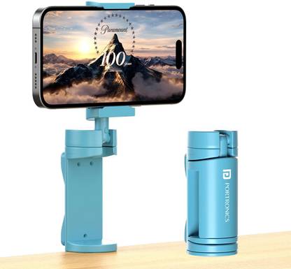 Portronics Mobot Clip Desk Mobile Holder Clip with 360° Rotation, Adjustable Mobile Holder