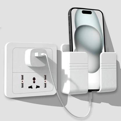 Fliptic Wall Mounted Adhesive Mobile Phone Holder for Charging Pack of 1 Mobile Holder