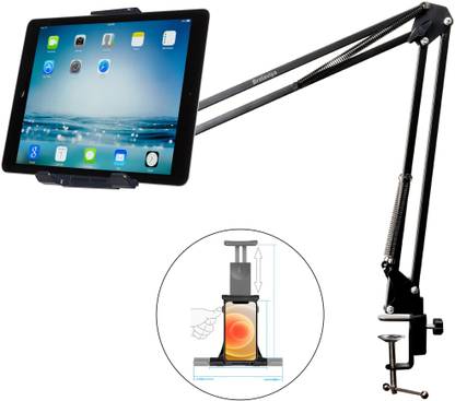 BROLAVIYA Gooseneck Flexible Clip Lazy Arm For Mobiles and Tablets Fits Device 4-11 Inch Mobile Holder