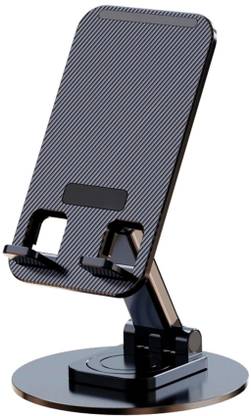 TXOR KEG360, Portable Desktop 360° Rotatable, Adjustable & Foldable Stand Metal Black Mobile Holder