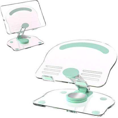 MAK Rotating Acrylic Tablet Stand Holder for Desk Home Office Foldable Adjustable Mobile Holder