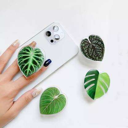 THE PRITO Mobile Holder for Hand Grip, Stylish for Girl (Leaf 3)… Mobile Holder