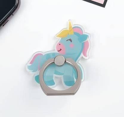 PRH Stand Holder Rotation Finger Ring Grip Stand for Mobile and Tablets (Unicorn) Mobile Holder