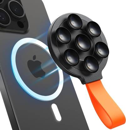 TECHGEAR Magnetic Suction Cup Phone Mount, Silicone Suction Phone Case Grip Mobile Holder