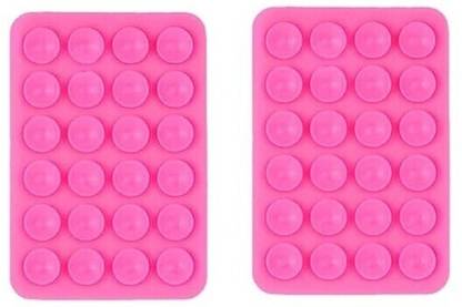 Hoccroxx 2 pcs Suction Phone Case Anti-Slip Silicone Sticky Mount Pad for Hands-Free Grip Mobile Holder