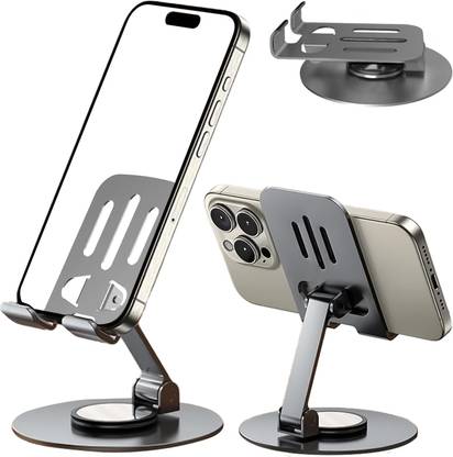ALORNIKA metal Mobile Stand for Table 360° Rotatable Phone Stand Desk Mobile Holder Mobile Holder