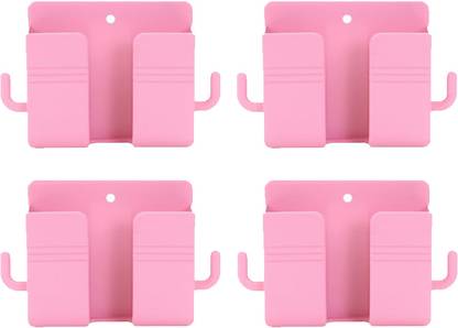 M/S DSNS Phone Stand Wall Mount For Charging | AC/TV Remote Hanging Bracket Pack OF 4 Mobile Holder