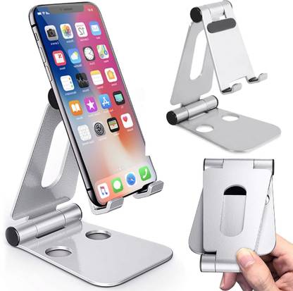 Protance Aluminium Foldable Smartphone Holder 2020 updated for All Smartphones, Tabs, Mobile Holder
