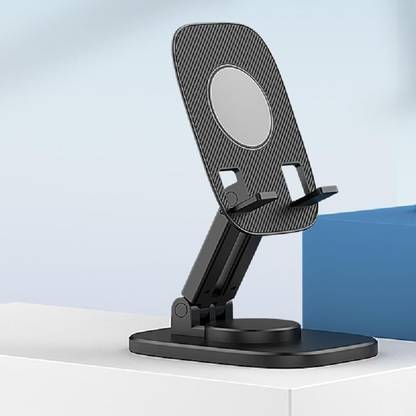 amblic Universal Aluminium + ABS Mobile Holder Stand for Table with 360 Degree Rotation Mobile Holder