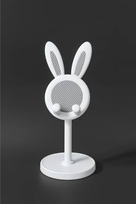 WGM BunnyBuddy Cute Ears Mobile Stand & Organizer – White Mobile Holder