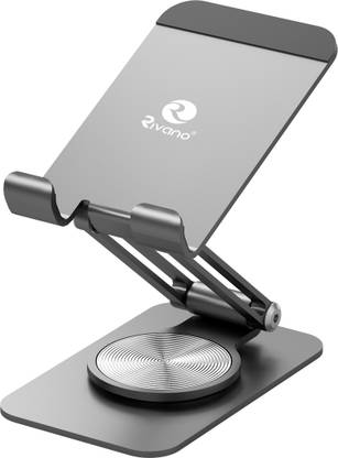 Rivano RN-HO-06 360 Degree Rotating Mobile and Tablet Stand, Grey Mobile Holder