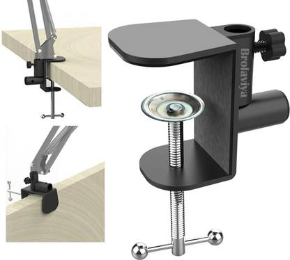 BROLAVIYA Large Desk Base Clamp Mount Table C Clip For Fits Up to 2.36 inch 6 cm Thickness Mobile Holder