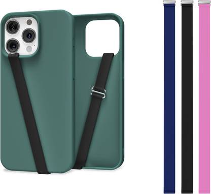 mizi 3 Pack Of Silicone Loop - (Black/Blue/Pink) (Medium) Mobile Holder