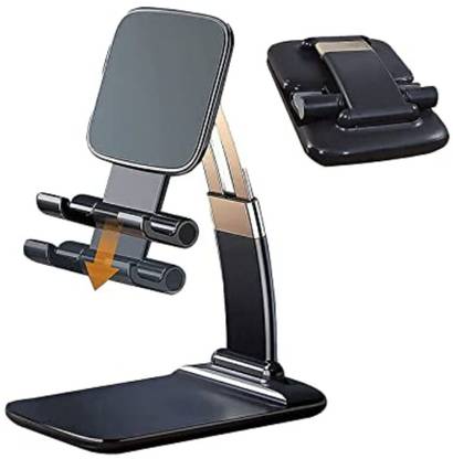 Q-DEE Adjustable and Foldable Desktop Phone Holder Stand For All Phone,Video Recording Mobile Holder