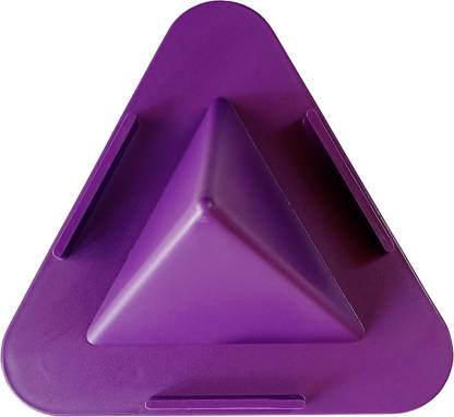 VCR Pyramid Shape 3-Sided Triangle Portable Mobile Stand for Desk Pack of 1 - Purple Mobile Holder