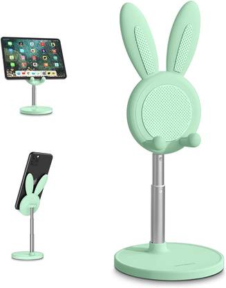 TROST Cute Rabbit Desktop Mobile Phone Stand, Bunny Adjustable Height & Angle (4-10in) Mobile Holder