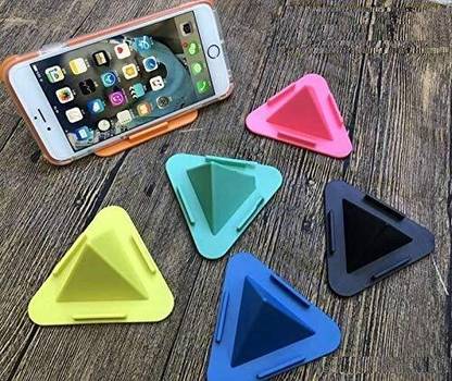 MICROBOTS 5 Pcs 3-Sided Triangle Desktop Stand Mobile Phone Pyramid Shape Mobile Holder