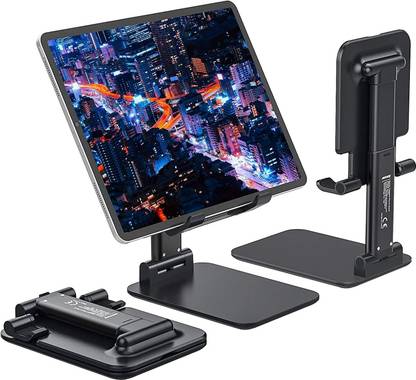 The Black Store Flexible Height Angle Adjustment for All Mobile,Phone Holder Stand Mobile Holder