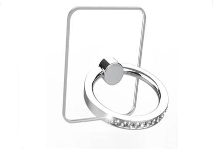 P s retail Artificial Diamond Studed Phone Holder Finger Ring Squre Base - 1 Pc/Set Mobile Holder