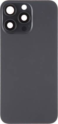 Spares4ever iPhone 15 Pro Max Black Replacement Glass with Camera Lens and Magsafe Magnet Back Panel