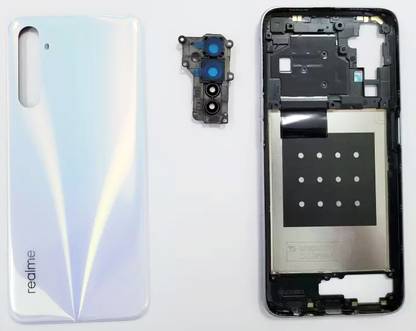 Unique4Ever realme 6 (RMX2001) Middle Ring Camera Lens + Side Volume Power Buttons + Back Panel