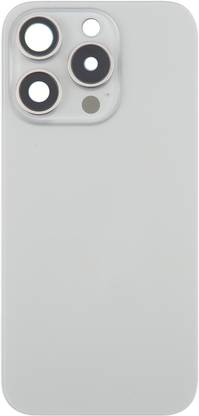 Spares4ever iPhone 16 Pro Silver Replacement Glass with Camera Lens and Magsafe Magnet Back Panel