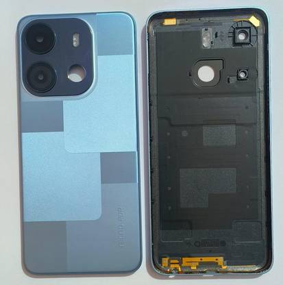 GOFCOTEL Tecno Pop 7(BF6) - Blue (with Camera Lens & Buttons) Tecno Pop 7(BF6) - Blue (with Camera Lens & Buttons) Back Panel