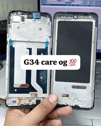 FLOUNDER MOTO G34 Lcd Middle Frame Front Panel
