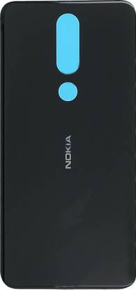 HQP for Nokia 5.1 Plus / Nokia X5 ( TA-1120, TA-1105, TA-1102 ) [ With Brand LOGO & Pre Installed Adhesive Tape ] Battery Back Glass Door Replacement Back Panel