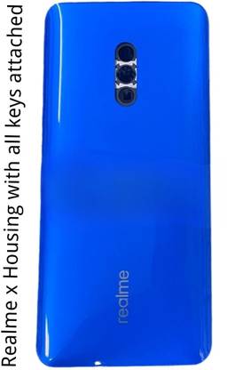AL BAARI STORE Realme X full Housing Blue with all key attached Full Panel