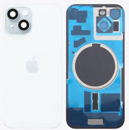 Flipkart SmartBuy Apple iPhone 15 Battery Back Glass with Camera Lens Cover + MagSafe Magnet Back Panel